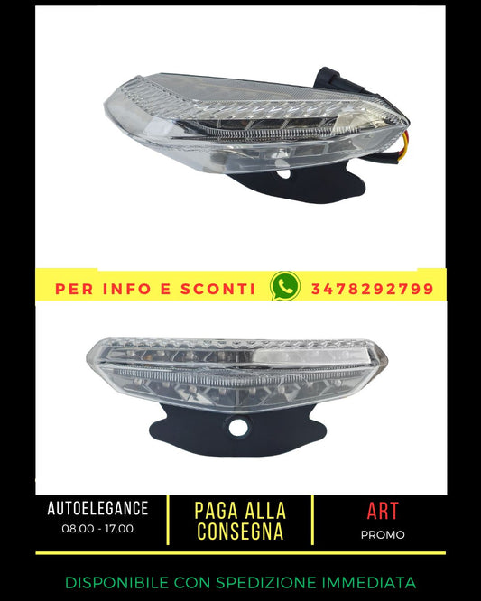 ✨Glass LED Tail Light for Ducati Hypermotard 796 821 1100 07-15✨