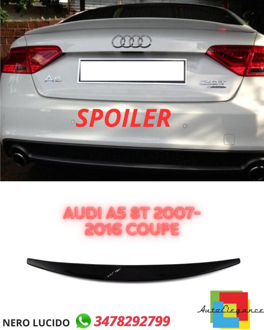 ✨GLOSSY BLACK SPOILER SUITABLE FOR Audi A5 8T 2007-2016 Coupe✨