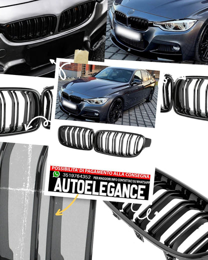 Double gangway kidney grille suitable for BMW 3 Series F30 F31 sedan Touring 