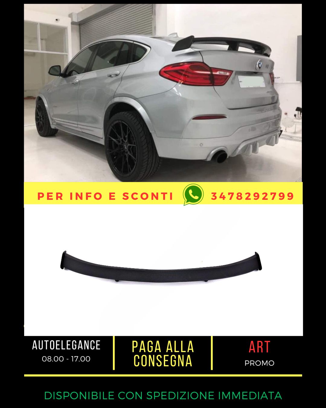 ✨SPOILER adatto per BMW X4 F26 2014-2018✨