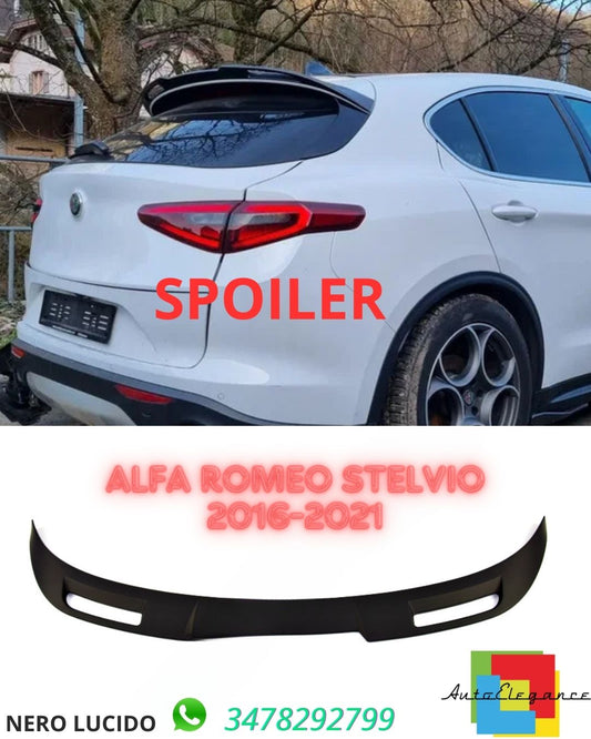 GLOSSY BLACK SPOILER SUITABLE FOR ✨✨Alfa Romeo Stelvio 2016-2021 ✨✨