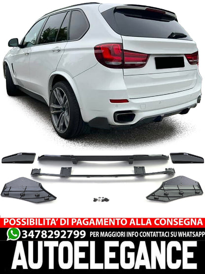 Diffusore posteriore Performance Black Gloss aftermarket compatibile con BMW X5 F15 13-18