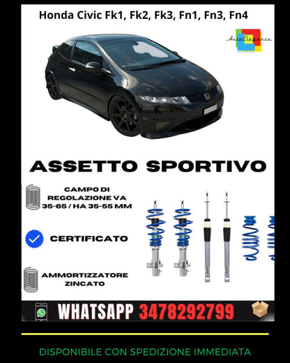 🔥Assetto sportivo PER Honda Civic Fk1, Fk2, Fk3, Fn1, Fn3, Fn4 05-11🔥