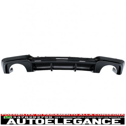 Diffusore mantovana paraurti posteriore adatto per audi a3 8v facelift (2016-2019) berlina cabrio rs3 solo design paraurti s-line pianoforte nero