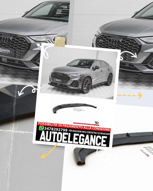 SPLITTER ANTERIORE compatibile per V.1 AUDI Q3 SPORTBACK S-LINE  (2019 - )