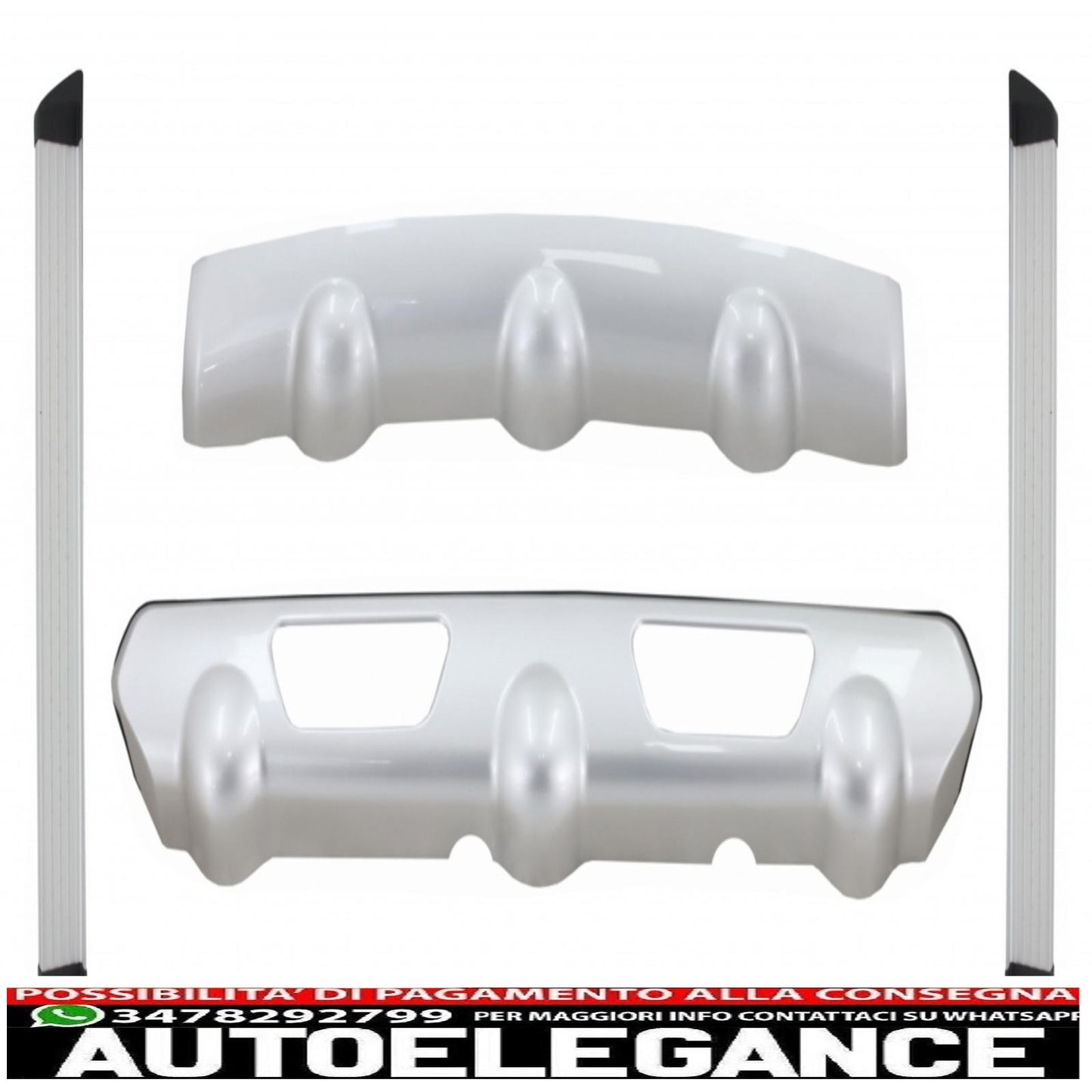 skid plates with running boards suitable for nissan x-trail ii (t31) non restyling (2007-2010)