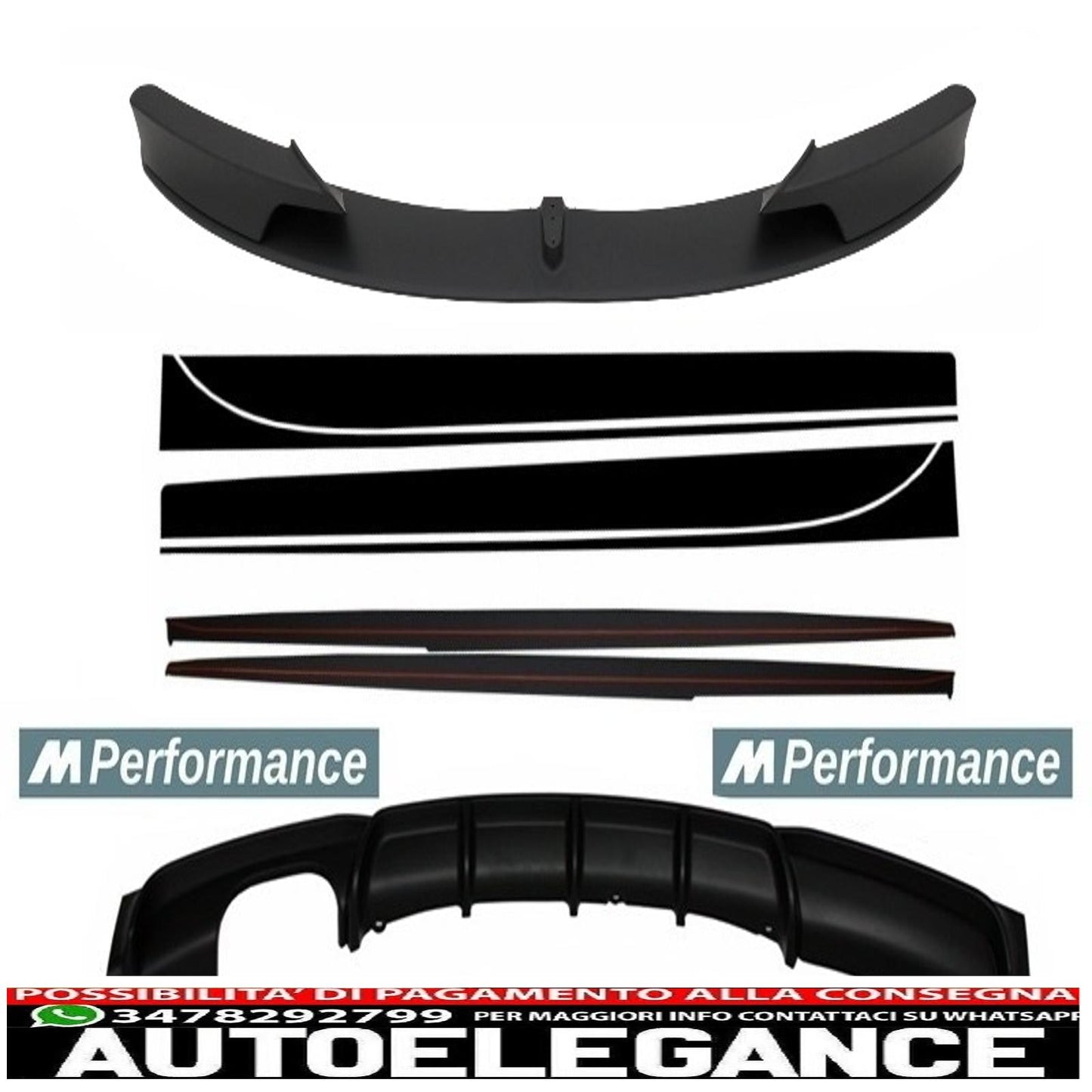 Additional conversion kit extension to m-performance design suitable for bmw 3 series f30 f31 sedan touring (2011-up)