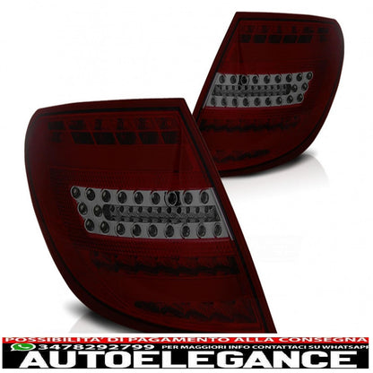 led rear lights suitable for mercedes c class w204 sedan (2007-2010) smoke red