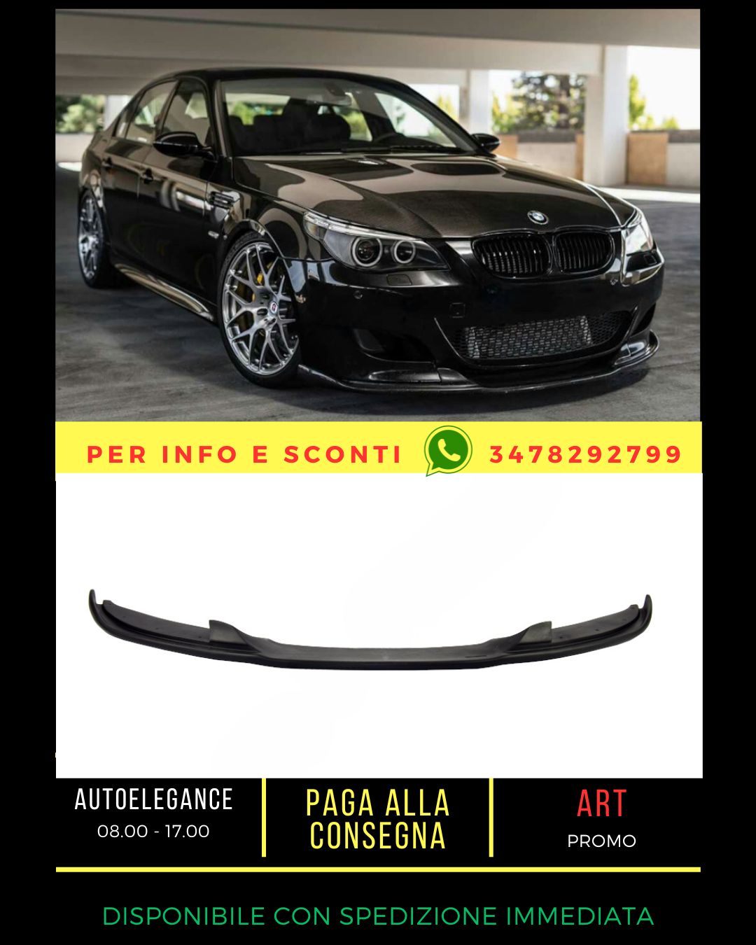 ✨SPLITTER ADATTO PER BMW 5 E60 E61 2003-2010 Sedan/Touring✨
