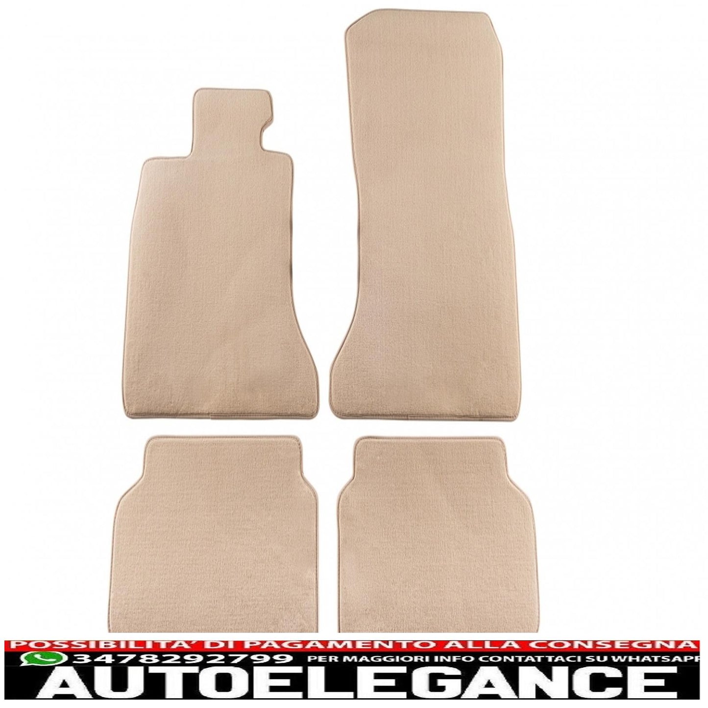 Beige carpet mat suitable for bmw 7 series (f01) 11/2008-09/2015
