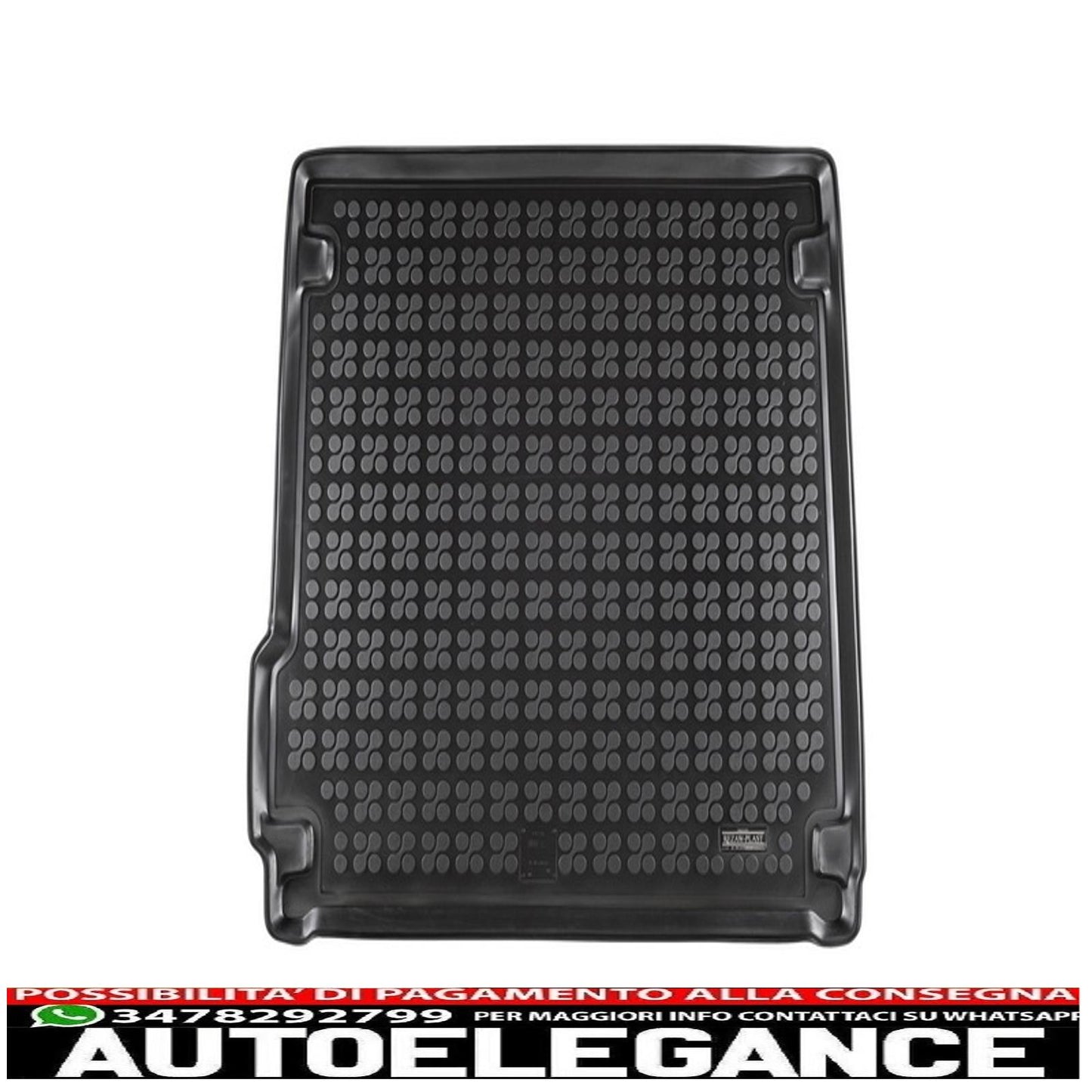 Black rubber trunk mat suitable for BMW X5 (F15) 2013+ 
