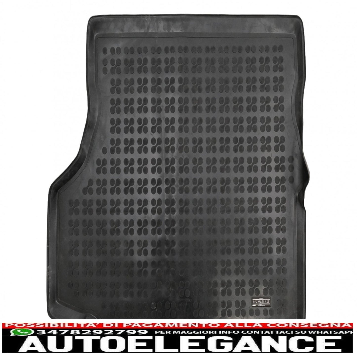 Black rubber boot mat suitable for saab 9-5 i (1997-2009)