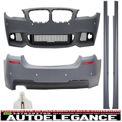 complete body kit suitable for BMW F10 5 series (2011 onwards) m-technik design with m-power exhaust silencer