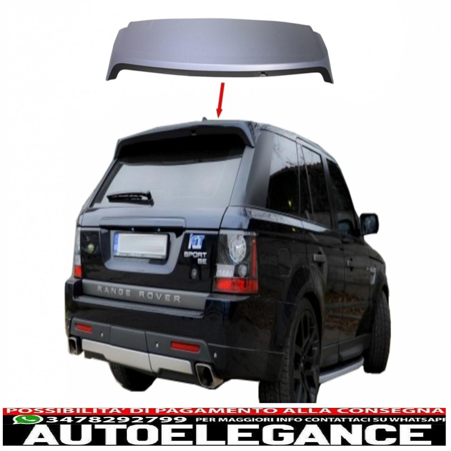 roof spoiler suitable for land rover sport l320 restyling (2010-2013) autobiography design