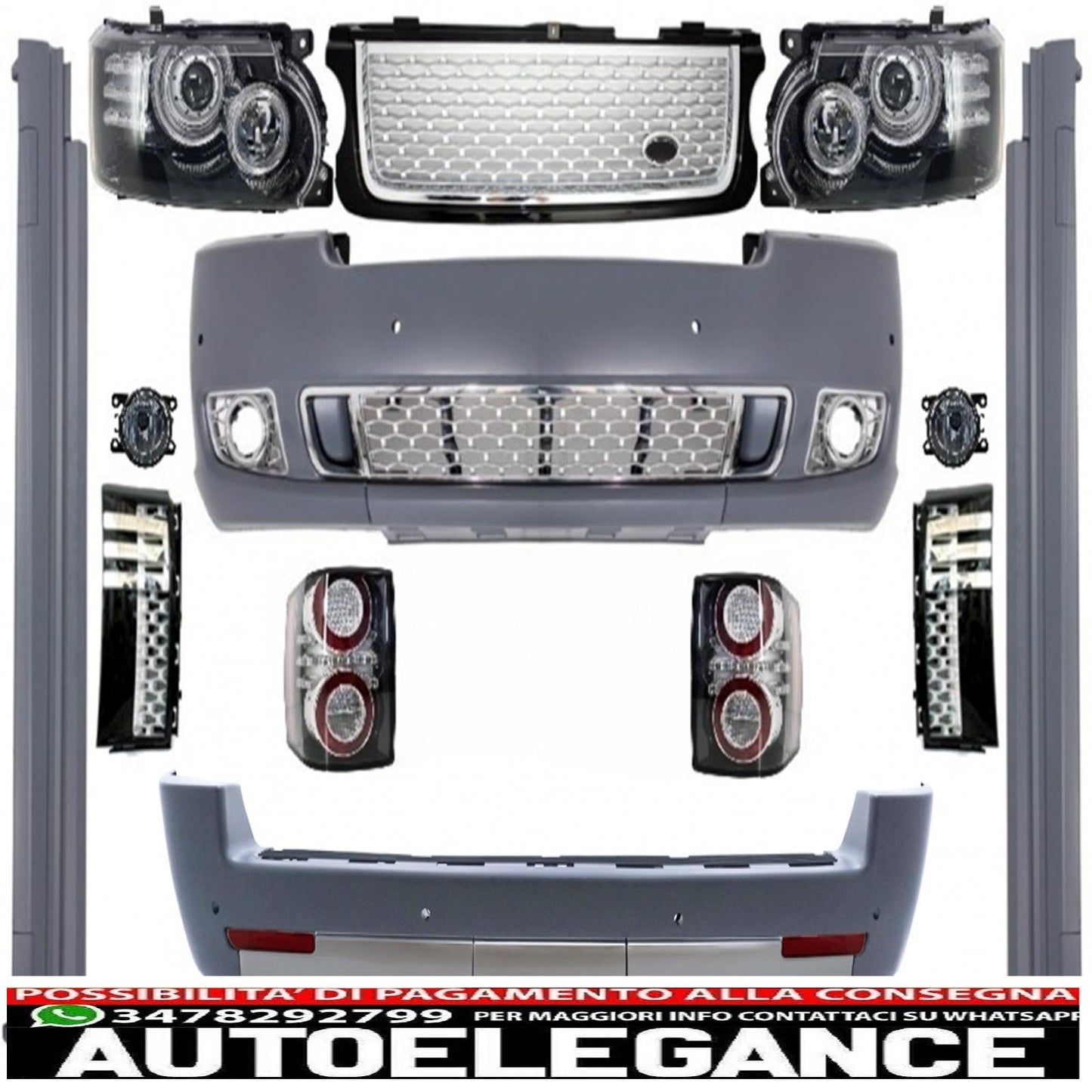 conversion body kit suitable for land rover vogue l322 (2002-2009) retrofit for autobiographical design restyling