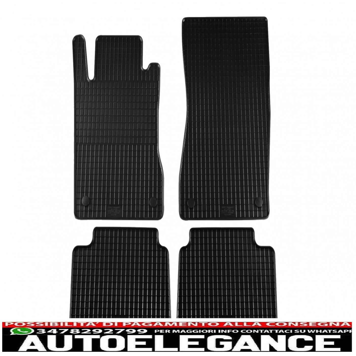 Rubber mat suitable for mercedes e class w211 2002-2009 black