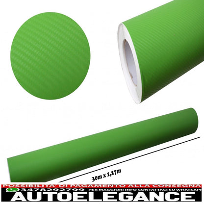 3D Carbon Fiber Textured Film - Car Vinyl 30 Meters