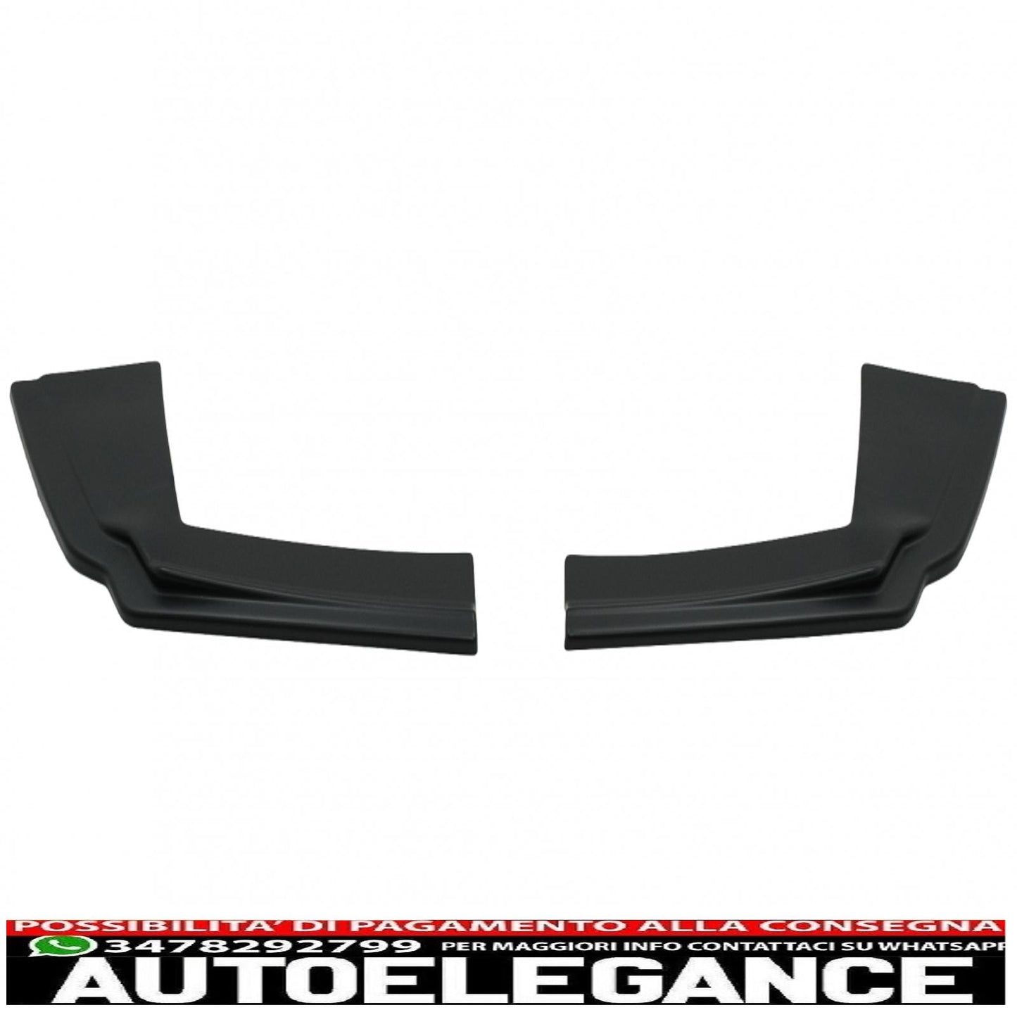 Alette sdoppiatori laterali paraurti posteriore adatte per alfa romeo giulia 952 (2016-2021) nero AUTOELEGANCERICAMBI