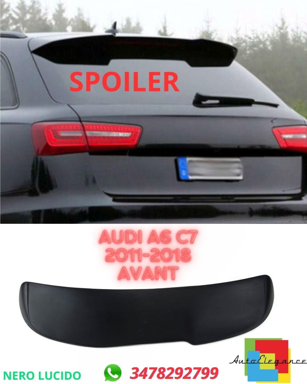 ✨✨ SPOILER ADATTO PER Audi A6 C7 2011-2018 AVANT✨✨