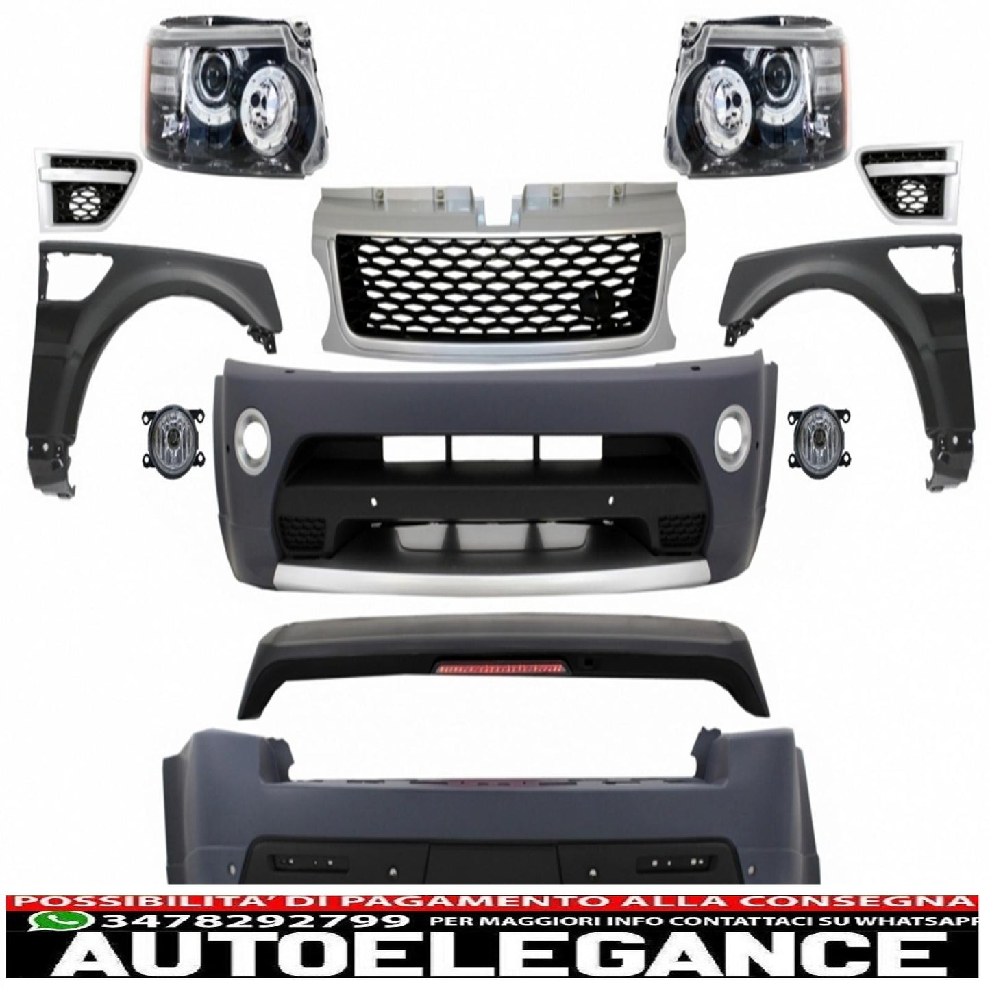 body kit suitable for land rover sport l320 restyling (2009-2013) autobiography design