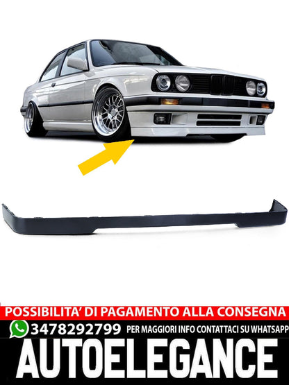 Spoiler anteriore Labbro Spoiler sottotopadatto aftermarket compatibile con Paraurti per BMW Serie 3 E30 87-94