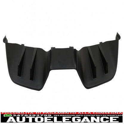 diffusore paraurti posteriore adatto per ford mustang mk6 vi sesta generazione (2015-2017) rtr design nero opaco