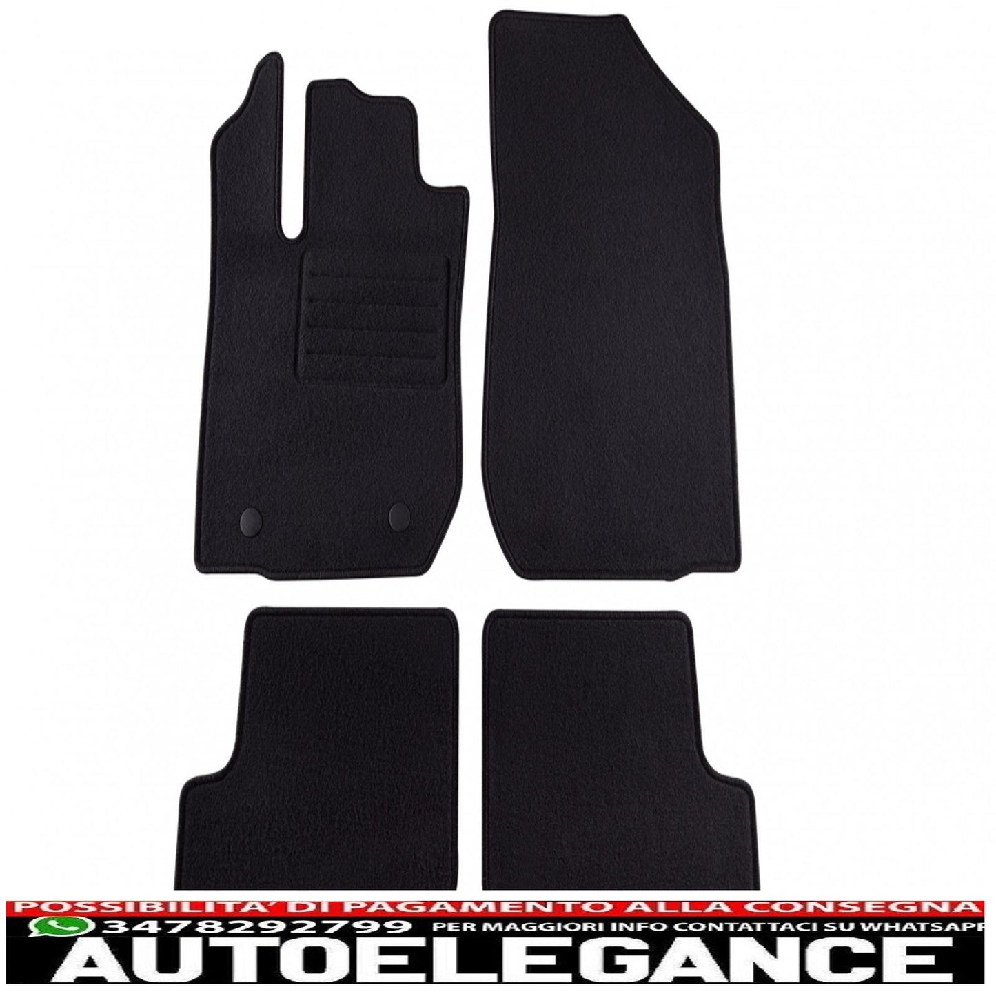 Graphite carpet mat suitable for Dacia Sandero ii 11/2012, Sandero ii Stepway 11/2012