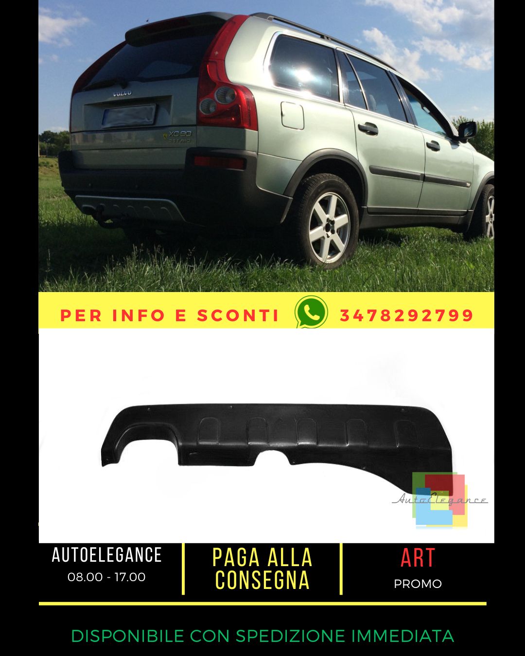🔥DIFFUSORE ADATTO PER VOLVO XC90 2002-2005🔥
