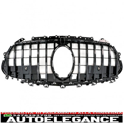 center grille suitable for mercedes cls class c257 (2018-up) gtr design piano black