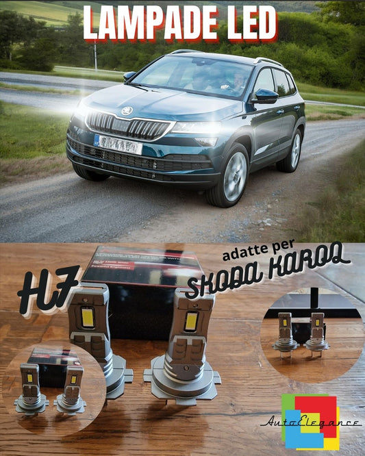 H7 LED KIT FOR SKODA KAROQ 6000K WHITE 6000 LUMEN CANBUS LOW BEAM
