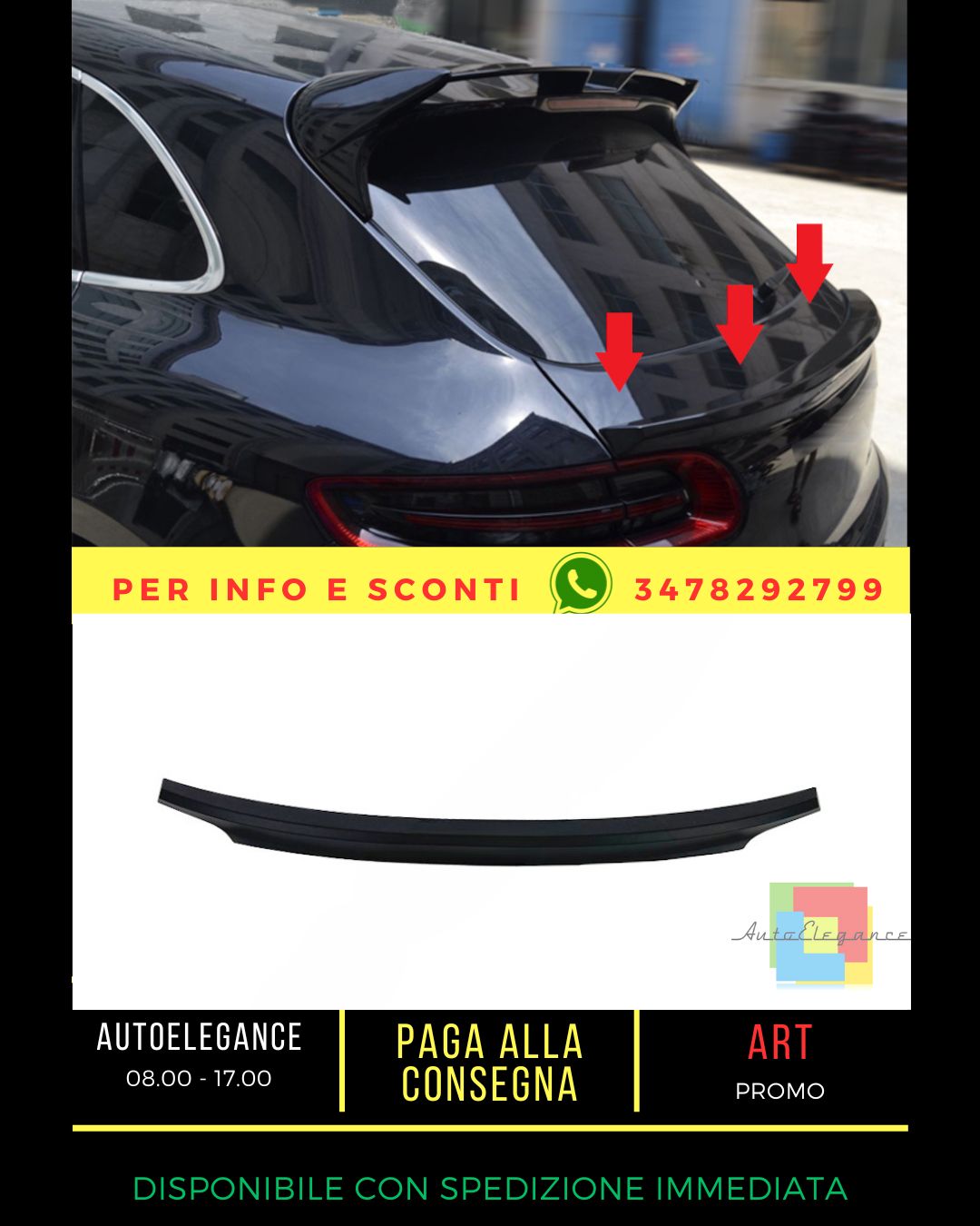 🔥SPOILER ADATTO PER Porsche Macan 2013-2018🔥