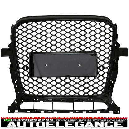 griglia anteriore adatta per audi q5 8r restyling (2012-2015) pianoforte nero