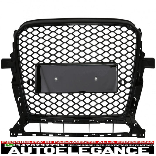 griglia anteriore adatta per audi q5 8r restyling (2012-2015) pianoforte nero