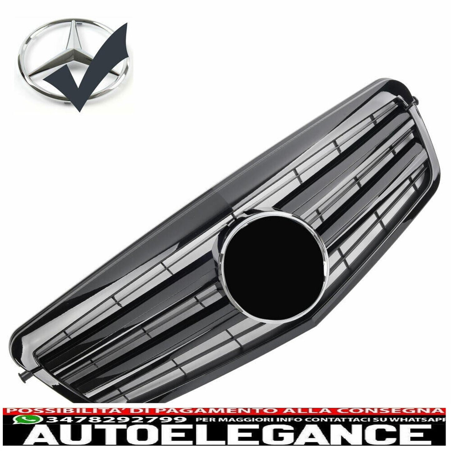 sport grill radiator grill suitable for mercedes w212 s212 up to 2013 glossy black - shows original titleoriginal textgrill sport kühlergrill passt für mercedes w212 s212 bis 2013 glanz schwarz