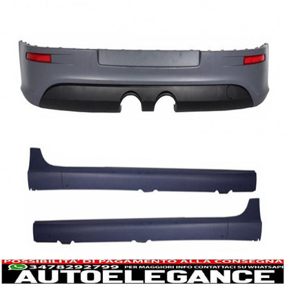 Rear bumper extension side skirts suitable for vw golf v (2003-2008) gti r32 look