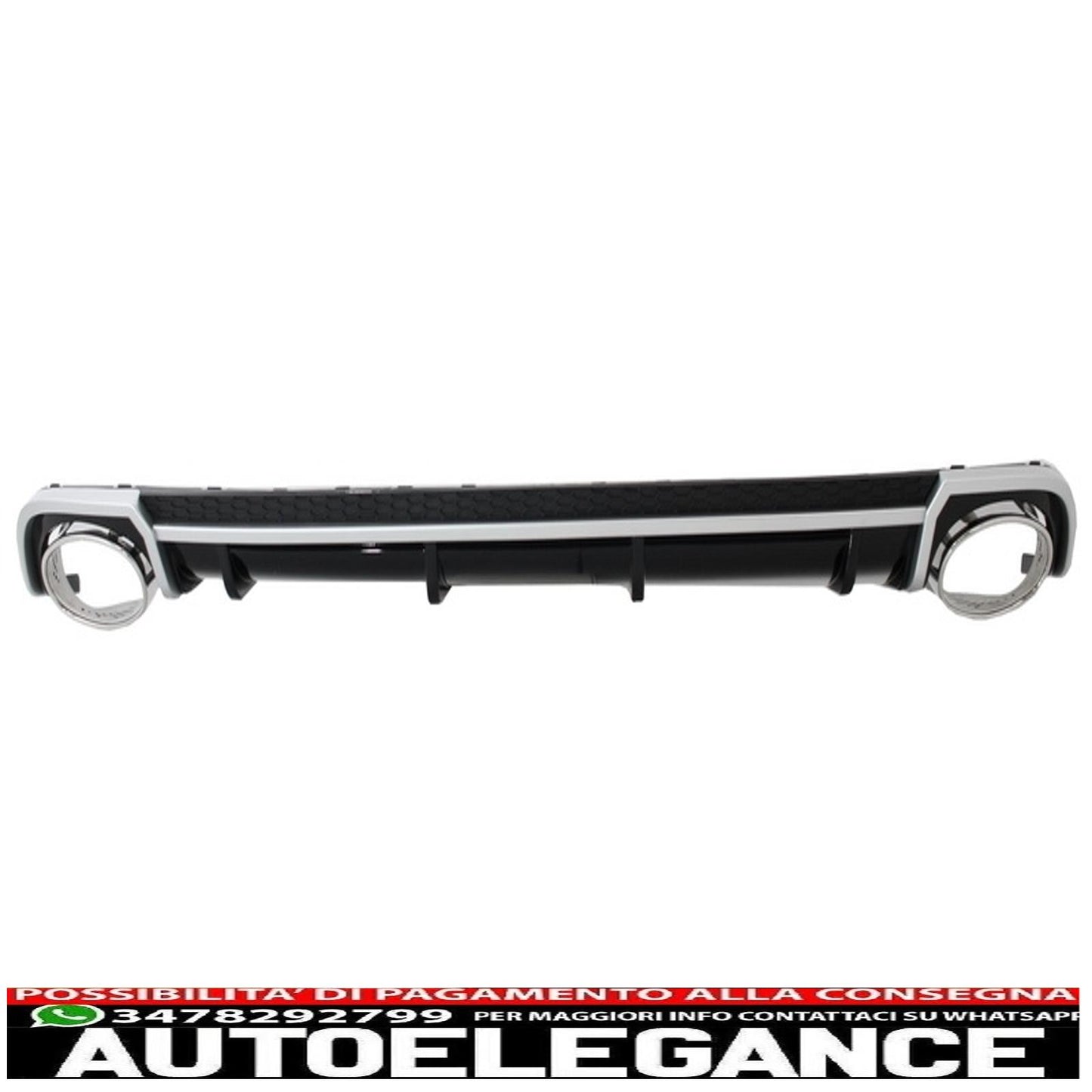 Punte di scarico del diffusore della mantovana del paraurti posteriore adatte per audi a4 b9 8w (2016-2018) berlina avant rs4 design