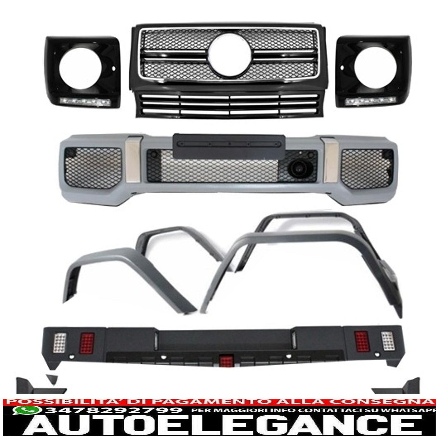 body kit suitable for mercedes g-class w463 (1990-2012) design g65 