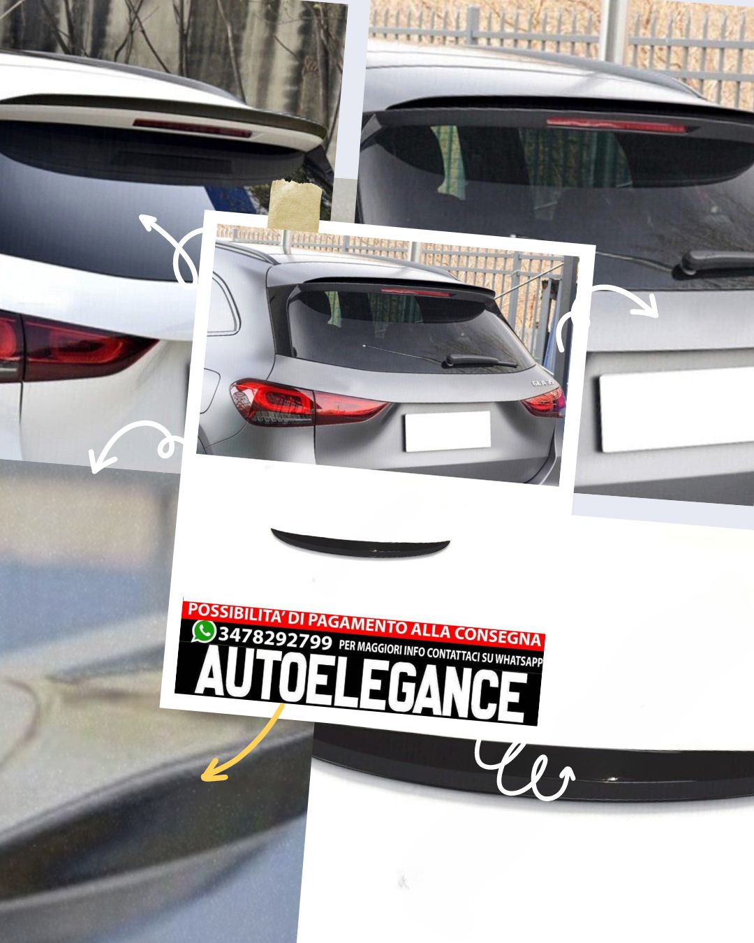 SPOILER adatto per Mercedes GLA X157 2019+