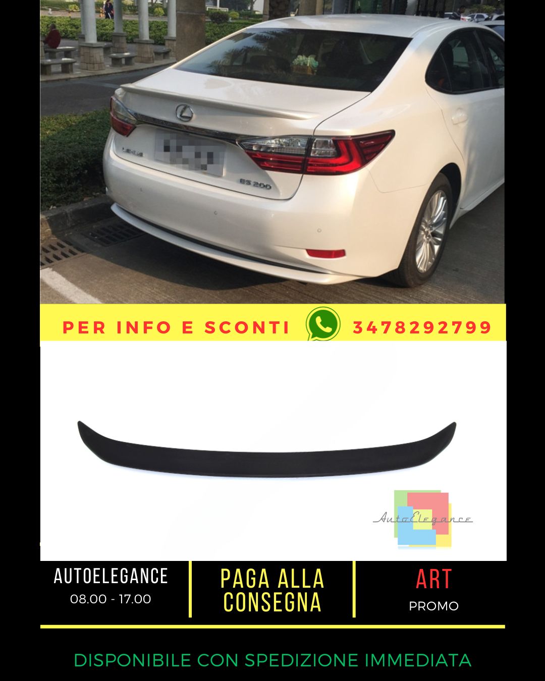 ✨SPOILER ADATTO PER Lexus ES VI 2012-2018✨