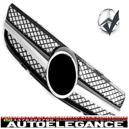 griglia sport griglia radiatore adatto per mercedes r230 sl 2006-2008 nero cromo-mostra il titolo originaletesto originalegrill sport kühlergrill passt für mercedes r230 sl 2006-2008 schwarz chrom