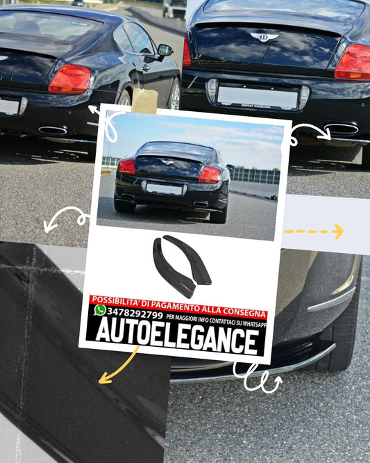 REAR SIDE SPLITTERS SUITABLE FOR BENTLEY CONTINENTAL GT (2009-2012) 