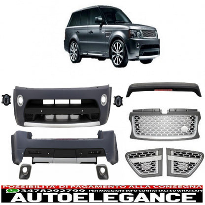body kit suitable for land rover sport l320 restyling (2009-2013) design autobiography edition silver grille