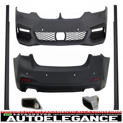 Complete body kit suitable for BMW 5 Series G30 (2017-up) with m-tech design exhaust tips 