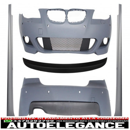 body kit suitable for bmw 5 series e60 (2003-2007) m-technik look spoiler trunk pdc 24mm