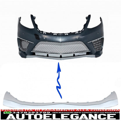 Chrome Front Bumper Spoiler Upper Plate Suitable For Mercedes Benz S Class W222 (2013-up) S65 Design