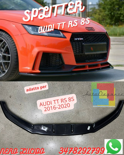 ⭐SPLITTER COMPATIBILE PER ⭐⭐AUDI TT RS 8S 2016-2020 ⭐⭐