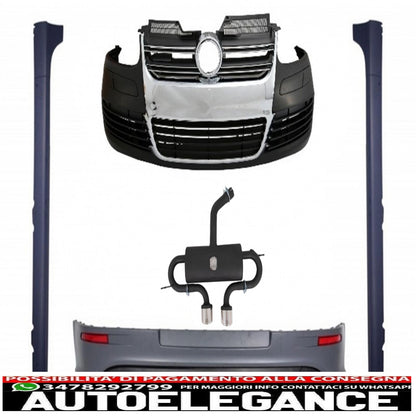 body kit suitable for vw golf 5 v r32 (2003-2007) with full exhaust system 