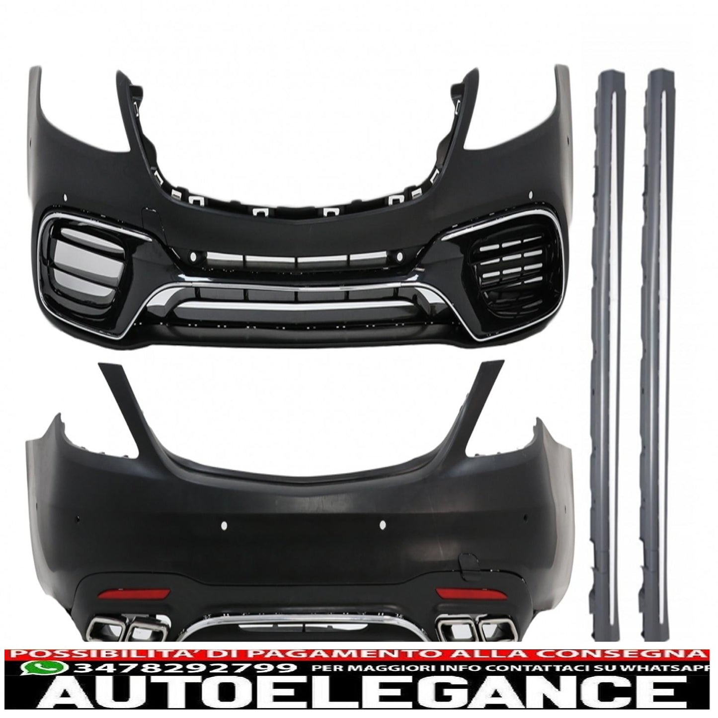 complete body kit suitable for mercedes s class w222 restyling (2013-06.2017) design s63 