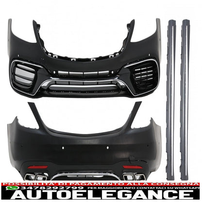 complete body kit suitable for mercedes s class w222 restyling (2013-06.2017) design s63 