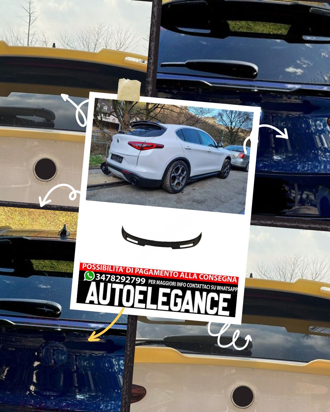 SPOILER suitable for Alfa Romeo Stelvio 2016-2021